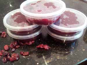 home made whole berry cranberry sauce