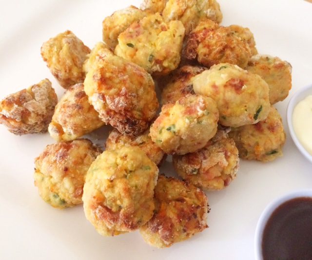 Chicken and Bacon Balls with Hidden Vegetables