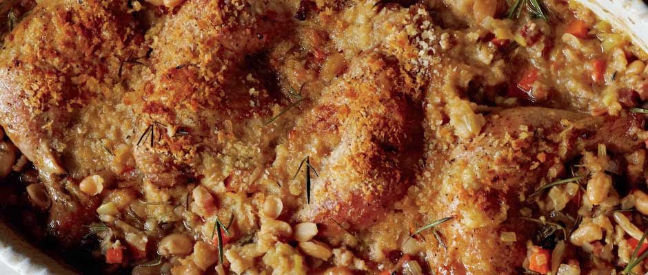 Chicken Cassoulet with Fennel & Bacon